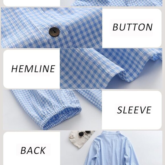 Women's Summer Dresses Casual V Neck Button Down 3/4 Sleeve Floral Print Loose F - Picture 3 of 6